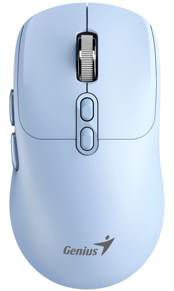 GENIUS NX-8080S BT Tiffany Blue/ duální Bluetooth + 2,4GHz/ 1600 dpi/ bezdrátová/ Copilot/ tichá/ 7tlačítková/ modrá